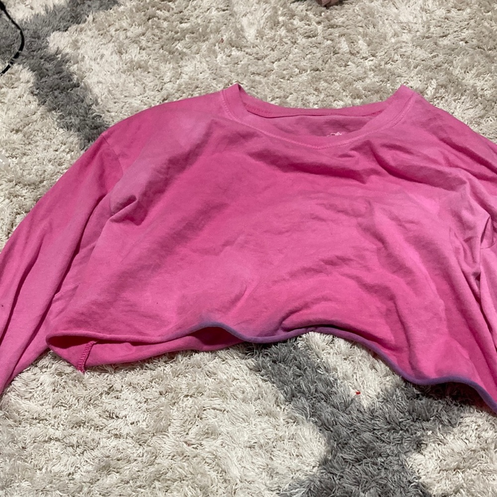 long sleeve oversized ivory ella crop